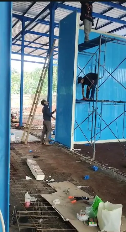 Pembangunan Fasilitas Cold Storage & Erection Sandwich Panel Jepara